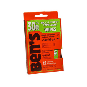 Ben's® 30 Tick & Insect Repellent Wipes