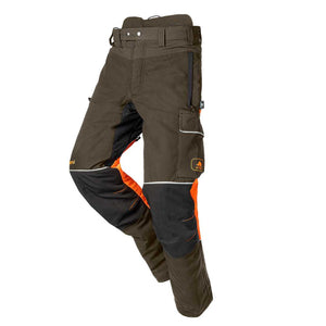 SIP Protection Protection Samourai Chainsaw Pants Khaki/Hi-Vis Orange/Black Right