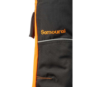 SIP Protection Samourai Chainsaw Pants Grey/Hi-Vis Orange/Black Closeup Logo
