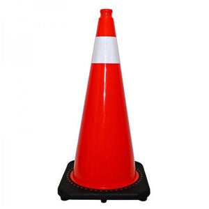 Traffic Cone With 4" Reflective Collar 28"