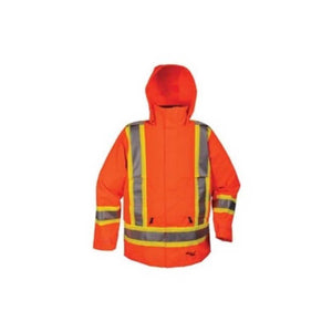 Viking Journeyman 300D Safety Rain Jacket Orange