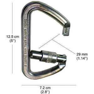 Measurements of Steel Carabiner 1701