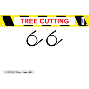 Tree Cutting  Sign Kit for  STEIN Modular Guarding System