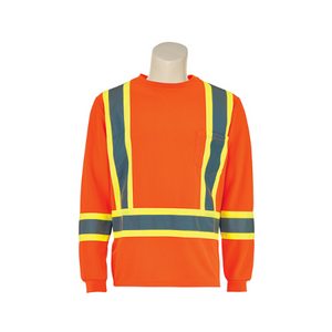 Dynamic Safety Long Sleeved Traffic Shirt Orange