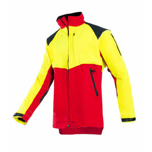 SIP Protection Progress Chainsaw Jacket Red/Hi-Vis Yellow