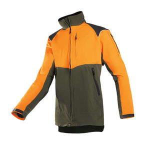 SIP Protection Progress Working Jacket Green Khaki/Hi-Vis Orange